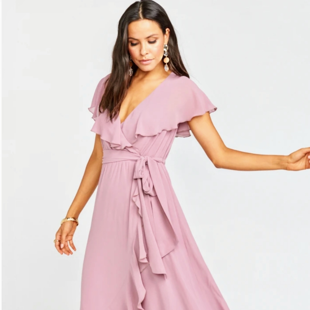 Show Me Your Mumu Jess midi dress in Antique Rose